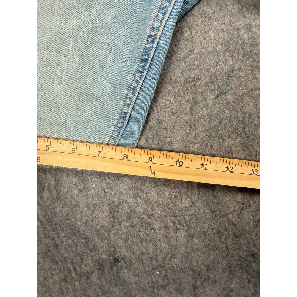 Signature Levi Strauss Boys Light Wash Denim Shorts Size 16 Regular Raw Hem - Picture 6 of 9